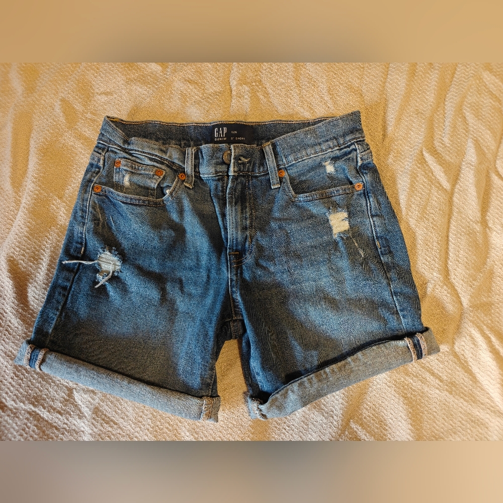 GAP Women's Blue Denim Shorts
